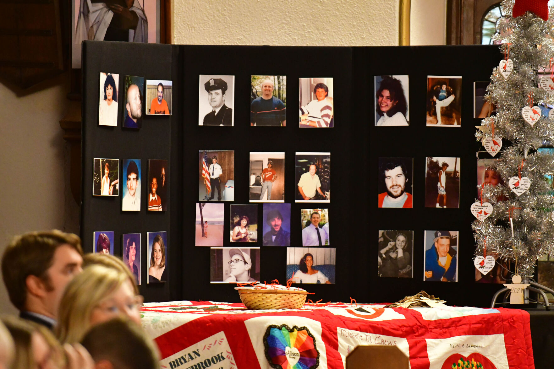 A board of photos